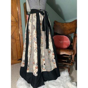 Vintage patchwork prairie skirt